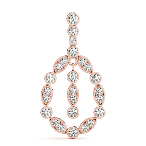 14kt White Gold 1/2 ct TW SI2 H-I Diamond Fashion Pendant Necklace