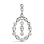 14kt White Gold 1/2 ct TW SI2 H-I Diamond Fashion Pendant Necklace