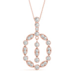 14kt White Gold 1/2 Carat TW Diamond Pendant - SI2, H-I Clarity