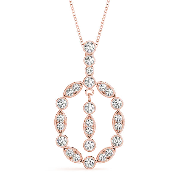 14kt White Gold 1/2 Carat TW Diamond Pendant - SI2, H-I Clarity