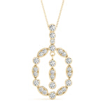14kt White Gold 1/2 Carat TW Diamond Pendant - SI2, H-I Clarity