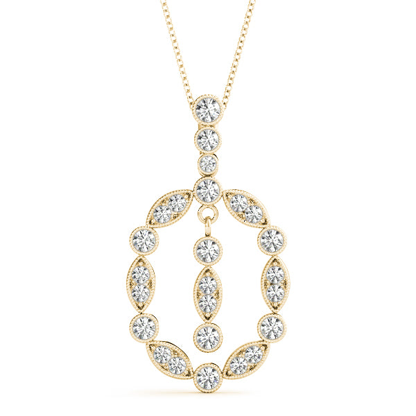 14kt White Gold 1/2 Carat TW Diamond Pendant - SI2, H-I Clarity