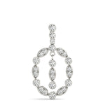 14kt White Gold 1/2 Carat TW Diamond Pendant - SI2, H-I Clarity