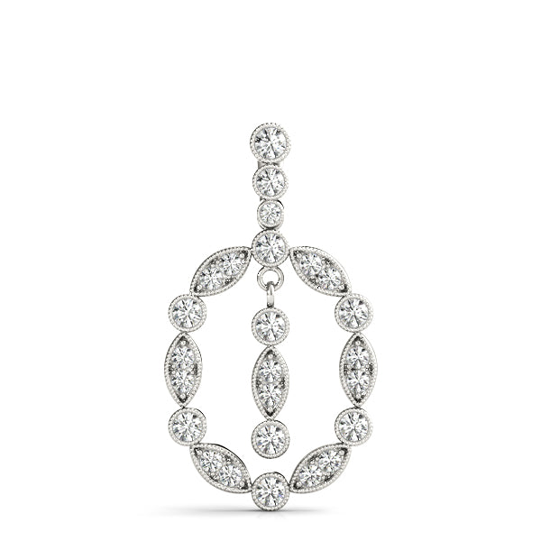 14kt White Gold 1/2 Carat TW Diamond Pendant - SI2, H-I Clarity