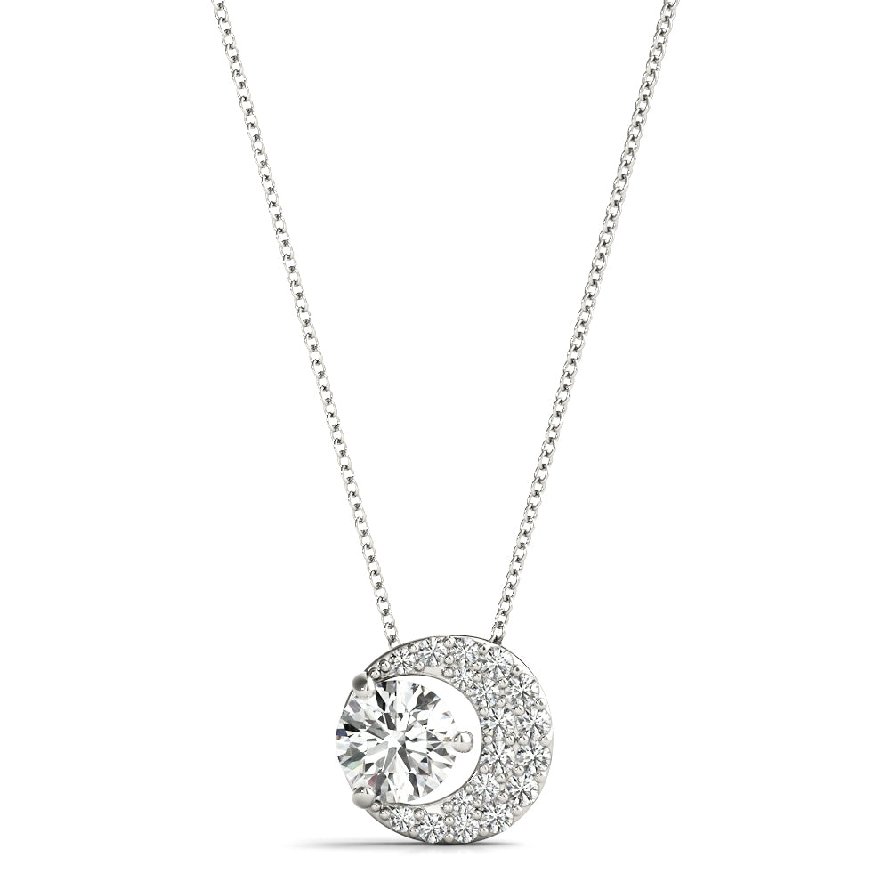 Elegant Fashion Pendant Necklace - Round Centerpiece, Chain Sold Separately