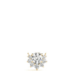 Elegant 14kt White Gold Fashion Pendant with Semi-Mount Diamond Accent