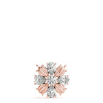 14kt White Gold 3/4 ct TW SI2 H-I Diamond Flower Pendant Necklace