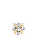 14kt White Gold 3/4 ct TW SI2 H-I Diamond Flower Pendant Necklace