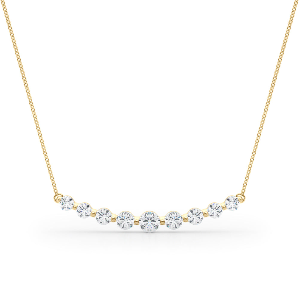 14kt White Gold 1/2 Carat TW SI2, H-I Diamond Pendant Necklace (Style 