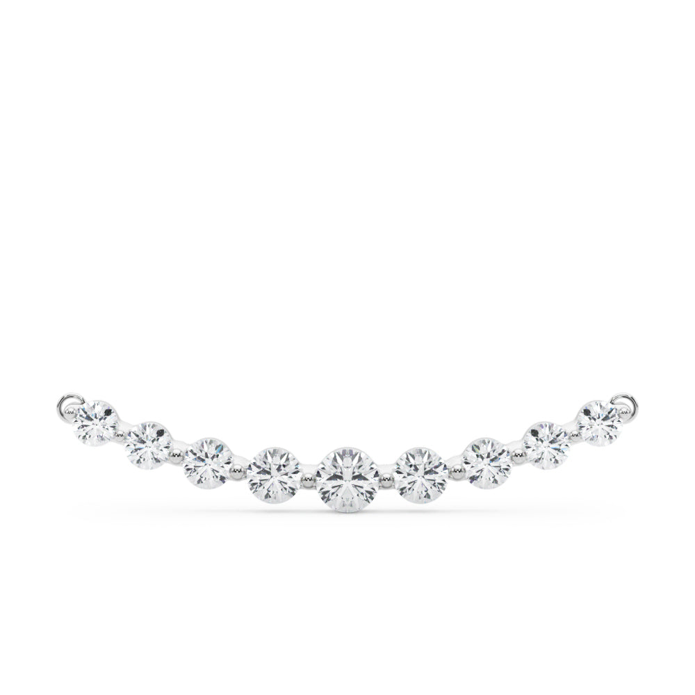 14kt White Gold 1/2 Carat TW SI2, H-I Diamond Pendant Necklace (Style 