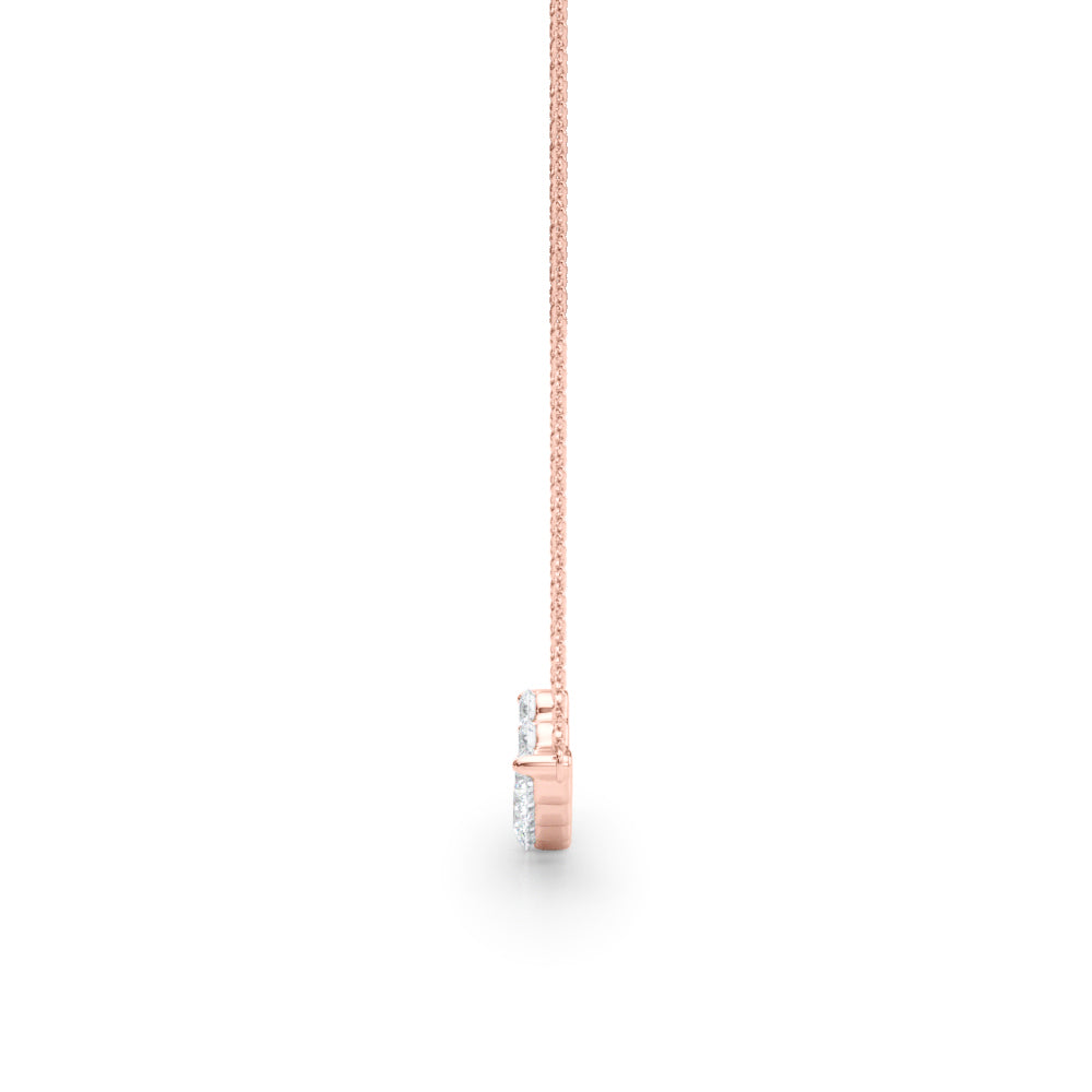 14kt White Gold 1/2 Carat TW SI2, H-I Diamond Pendant Necklace (Style 