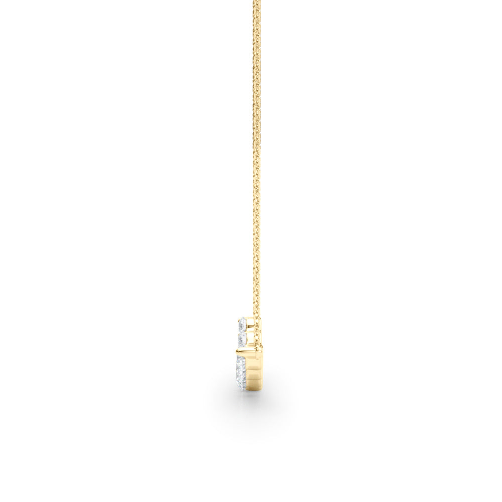 14kt White Gold 1/2 Carat TW SI2, H-I Diamond Pendant Necklace (Style 