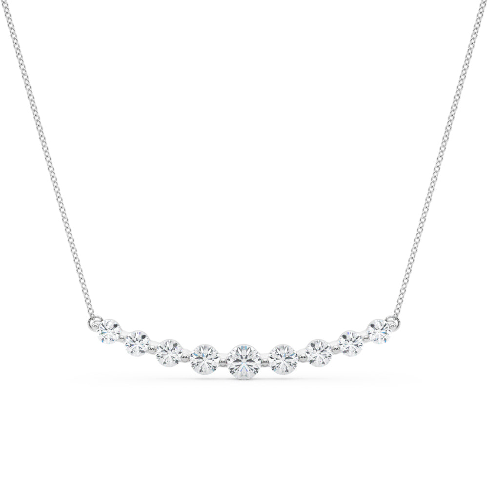 14kt White Gold 1/2 Carat TW SI2, H-I Diamond Pendant Necklace (Style 