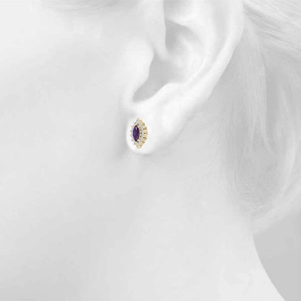 EARRINGS COLOR MARQUISE