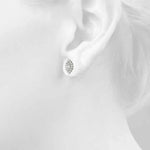 Elegant Marquise Cut 4x2mm Diamond Semi-Mount Earrings in 14kt White Gold