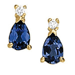 Elegant 14kt White Gold Pear-Shaped Diamond Earrings - STYLE 