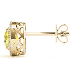 Elegant 14kt White Gold Halo Diamond Earrings - 0.67 CTTW SI2, H-I