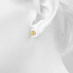 14k White Gold Halo Round Diamond Earrings - 0.67 CTTW