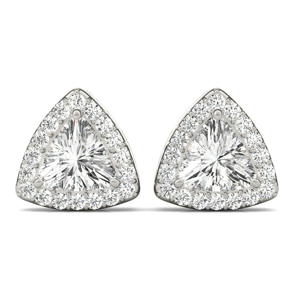 Elegant "Halo" Style #40592-4 Earrings - Dazzling and Sophisticated