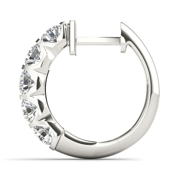 Classic Sterling Silver Hoop Earrings - Style 
