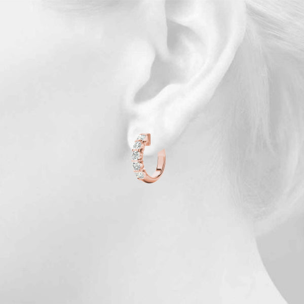 Classic Sterling Silver Hoop Earrings - Style 