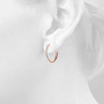 14kt White Gold 1.08 CTTW SI2, H-I Diamond Hoop Earrings