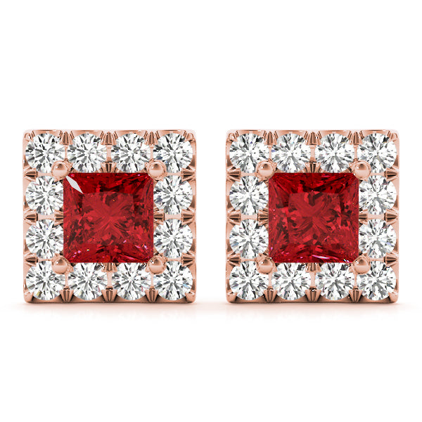 Elegant Diamond Halo Style Earrings - Timeless Sparkle 