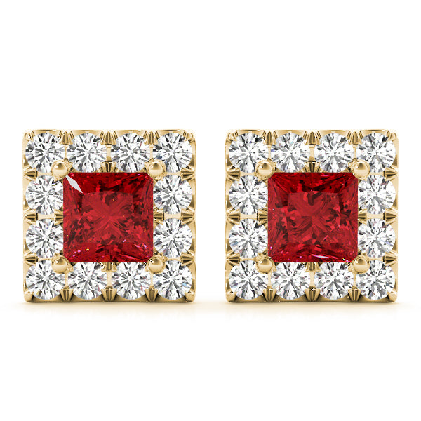 Elegant Diamond Halo Style Earrings - Timeless Sparkle 