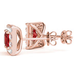 Elegant Diamond Halo Style Earrings - Timeless Sparkle 