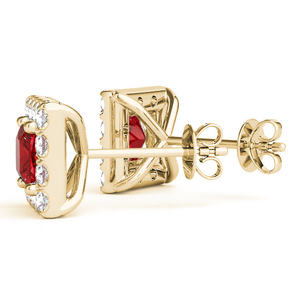 Elegant Diamond Halo Style Earrings - Timeless Sparkle 