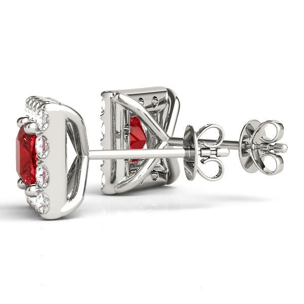 Elegant Diamond Halo Style Earrings - Timeless Sparkle 