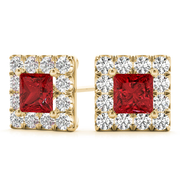 Elegant Diamond Halo Style Earrings - Timeless Sparkle 