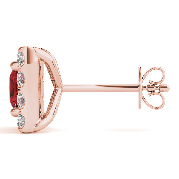 Elegant Diamond Halo Style Earrings - Timeless Sparkle 