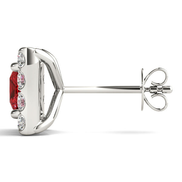 Elegant Diamond Halo Style Earrings - Timeless Sparkle 