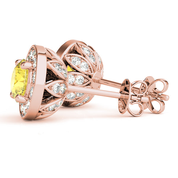 Exquisite 14kt White Gold Halo Diamond Earrings - 1.39 cttw SI2, H-I