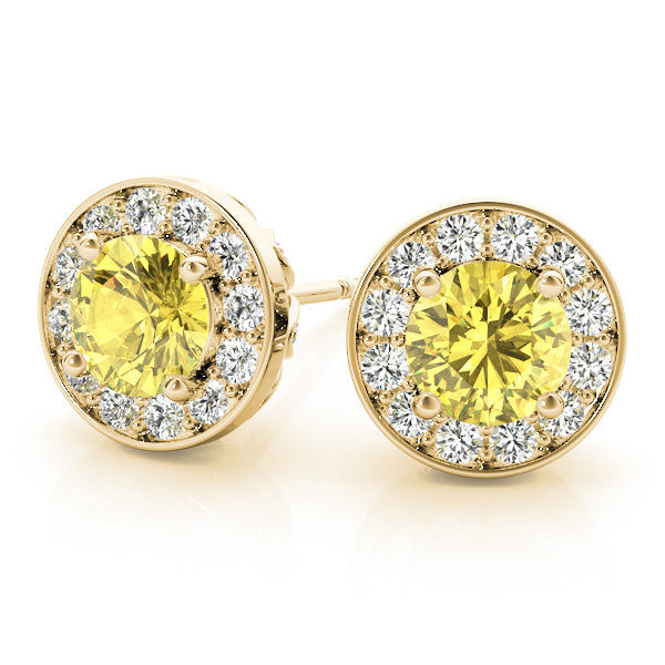 Exquisite 14kt White Gold Halo Diamond Earrings - 1.39 cttw SI2, H-I