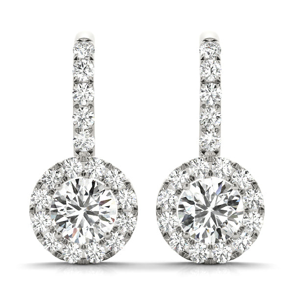 Elegant Halo Earrings - Timeless Style 