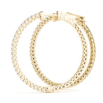 Vault Lock Hoop Earrings - 14kt Gold with 0.52 CTTW Diamonds