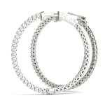 Vault Lock Hoop Earrings - 14kt Gold with 0.52 CTTW Diamonds