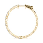 Vault Lock Hoop Earrings - 14kt Gold with 0.52 CTTW Diamonds