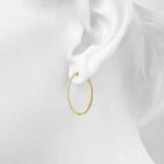 Vault Lock Hoop Earrings - 14kt Gold with 0.52 CTTW Diamonds