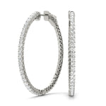 Vault Lock Hoop Earrings - 14kt Gold with 0.52 CTTW Diamonds