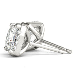 Exquisite 14kt White Gold 4-Prong Square Halo Engagement Ring Setting - 3 CTW