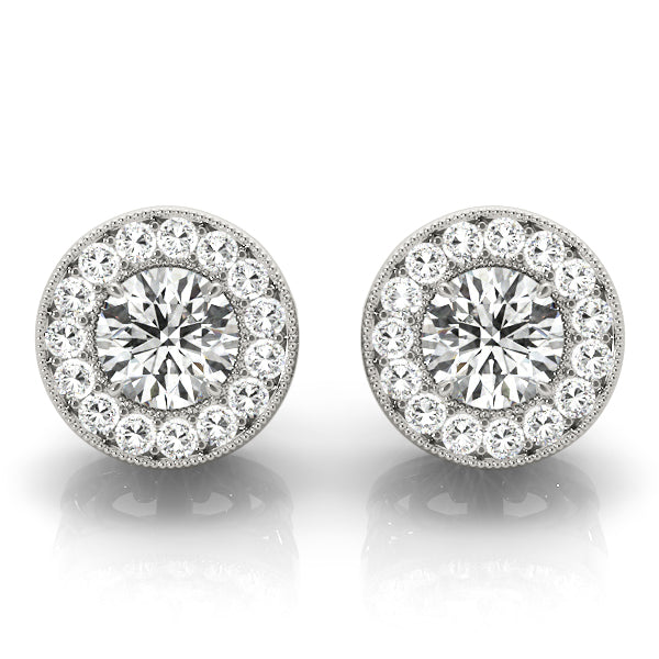 Elegant Halo Style Earrings 