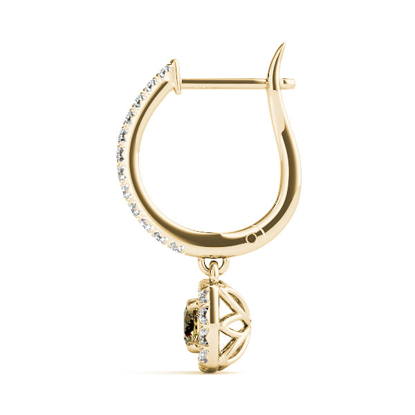 Elegant 14kt White Gold Halo Diamond Earrings - 2.92 cttw SI1-SI2, G-H