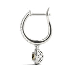 Elegant 14kt White Gold Halo Diamond Earrings - 2.92 cttw SI1-SI2, G-H