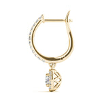 Elegant 14kt White Gold Halo Diamond Earrings - 2.92 cttw SI1-SI2, G-H