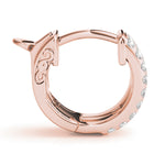 Elegant 5 Inch 14kt White Gold 3-Row Flat Hoop Earrings with 0.54 cttw SI2, H-I Diamonds