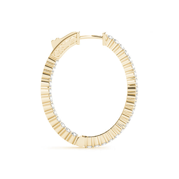 1 INCH 2 PRONG OVAL HOOP