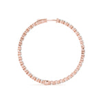 1 Inch Single Prong Round Hoop Earring